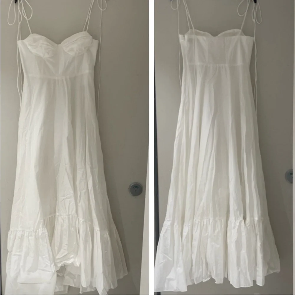 ZARA ZW COLLECTION RUFFLED POPLIN DRESS - Picture 17 of 17